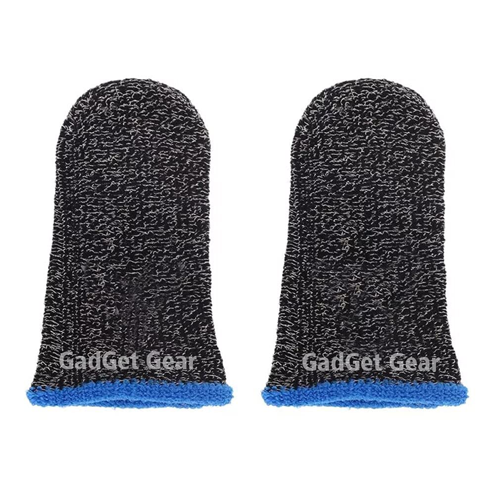GADGET GEAR Pubg Anti-Slip Thumb Sleeve, Slip-Proof, Sweat-Proof for Touch Screen Thumbs Finger Sleeve for Pubg and Mobile Gaming