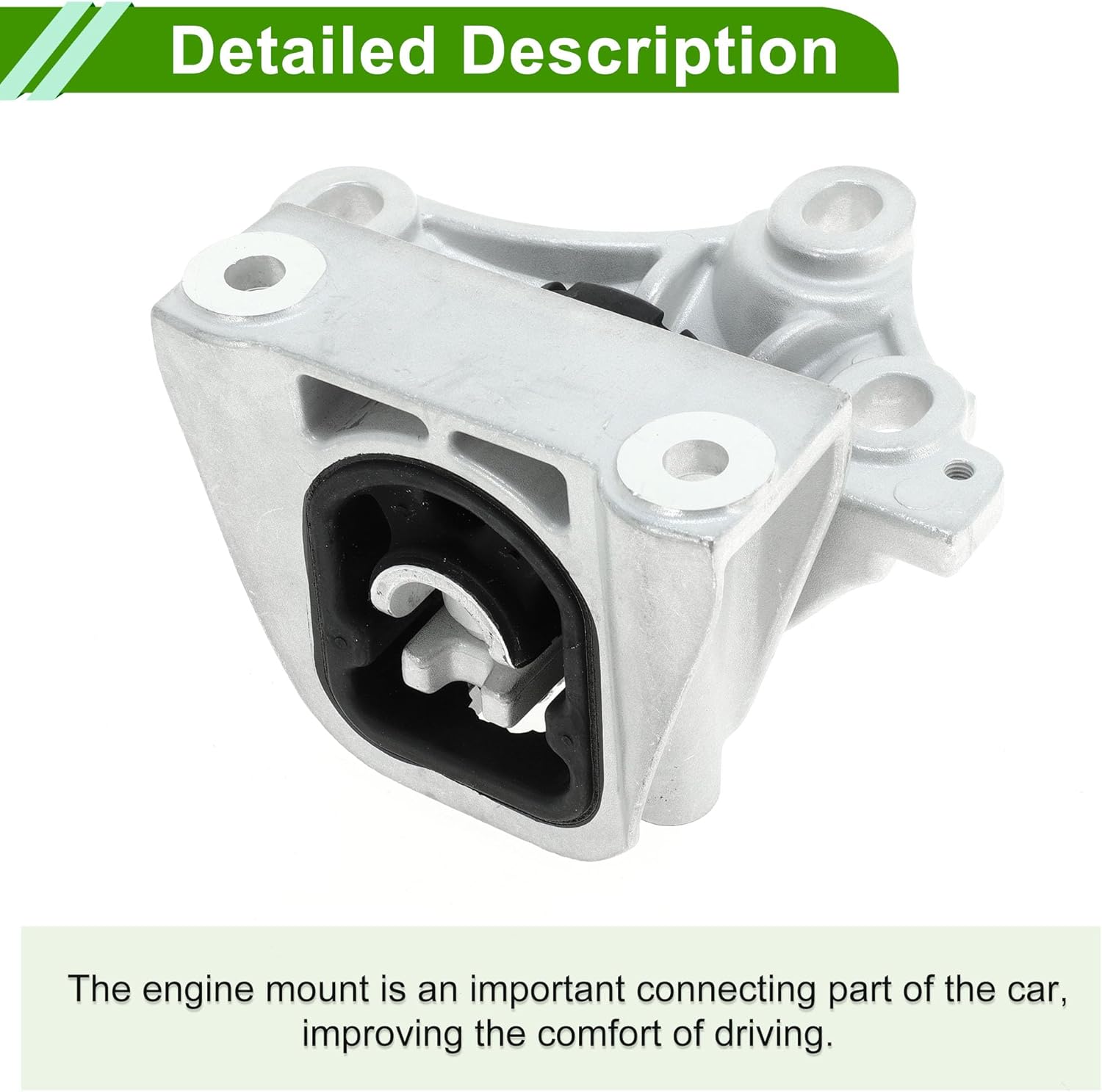 No.50850SNCA91 Engine Motor Mount for Honda Civic Hybrid FA3 2007-2013 1.3L Durable Silver Tone Left Engine Mounting 1 Pc
