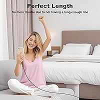 Vista 7 de Cargador de iPhone de carga rápida, cargador de pared USB C de 20 W PD de 4 unidades con cable de carga rápida de 1.8 m - Cargador rápido