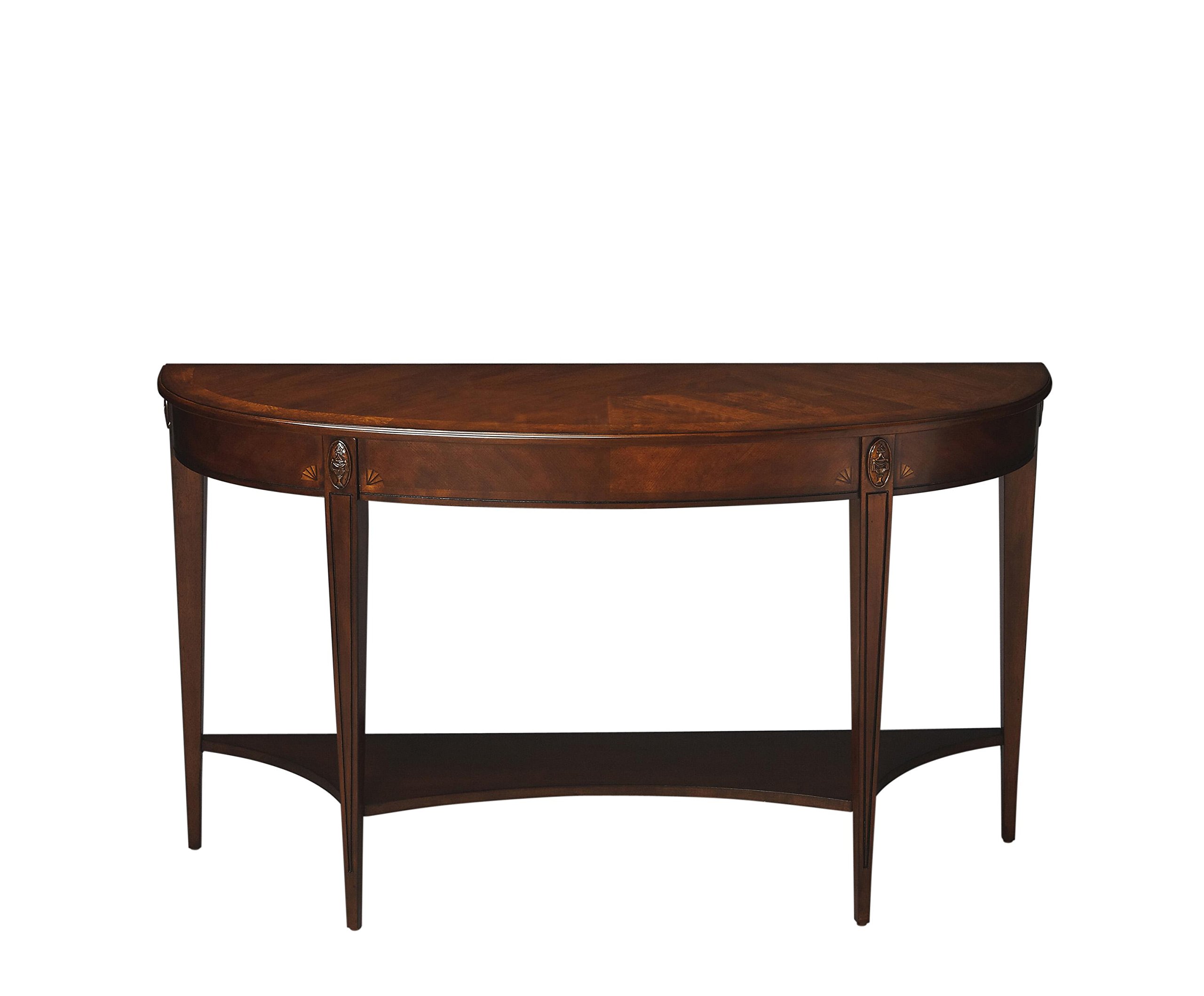 Butler Astor Nutmeg Demilune Console Table