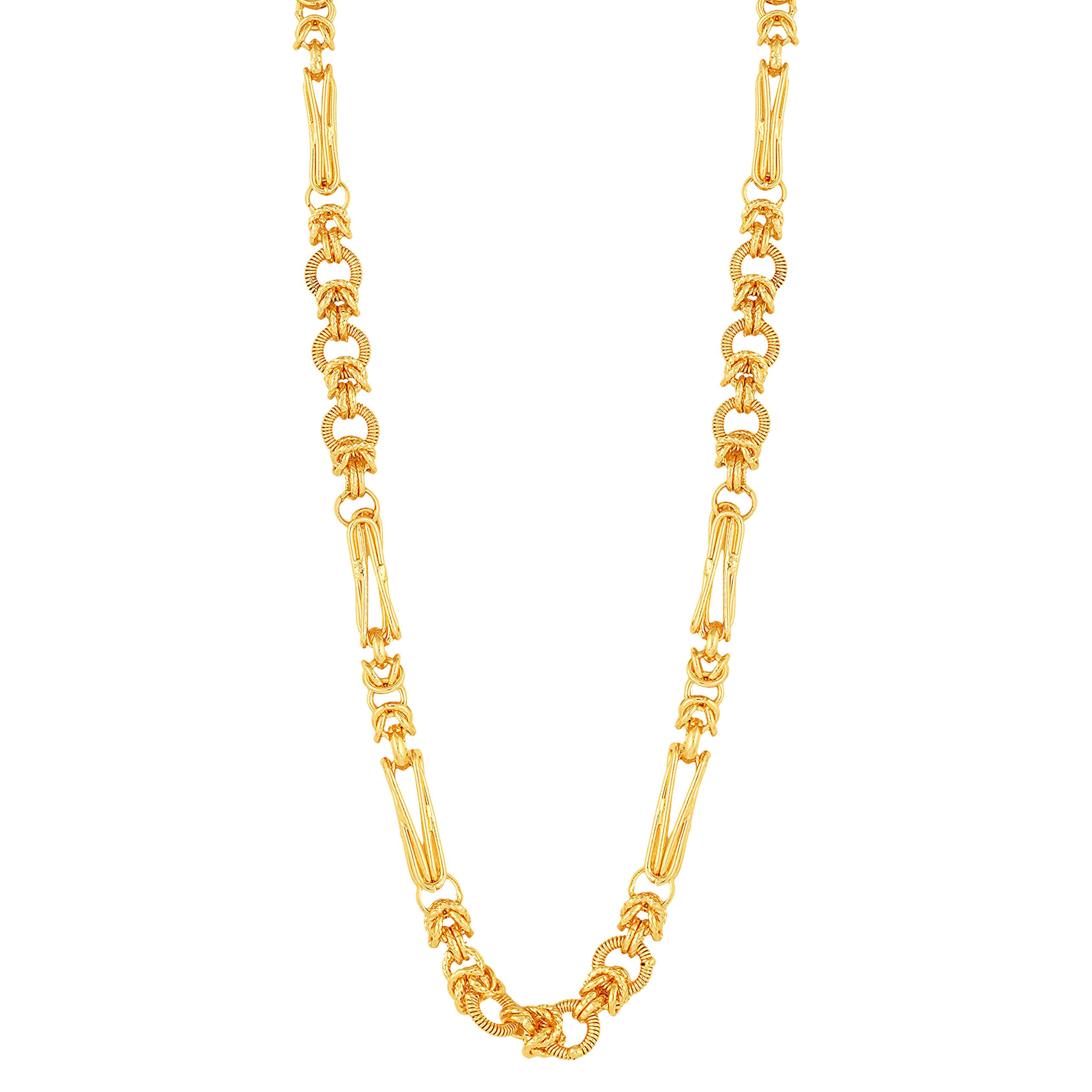 Stylish Golden 1 Gram Stainless Steel Neck Chain for Husband