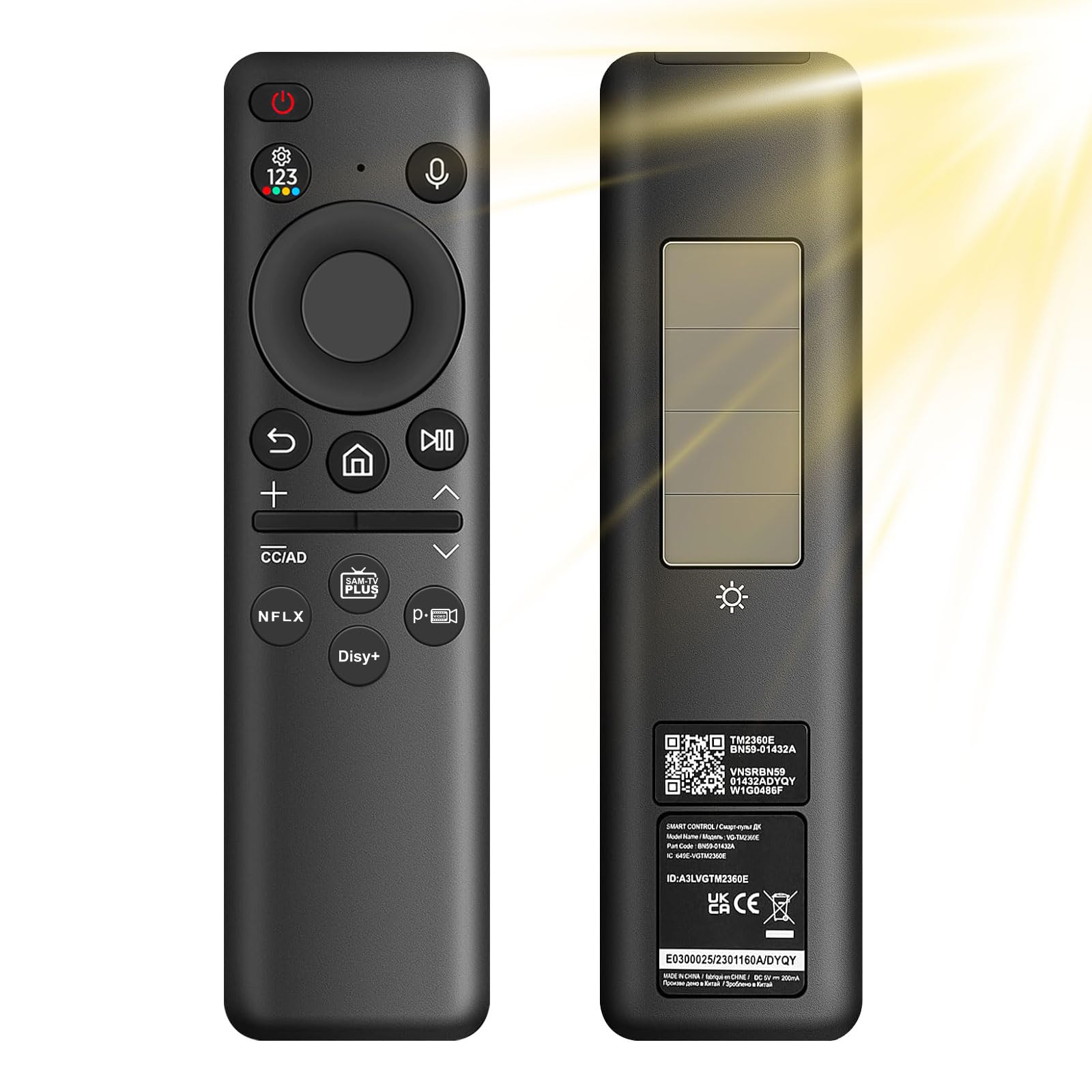 Mando a distancia de repuesto para Samsung, BN59-01432A, mando a distancia por voz para Samsung Smart TV, mando a distancia universal para televisores Sam-sung compatible con Sam-sung 2021-2023 Neo