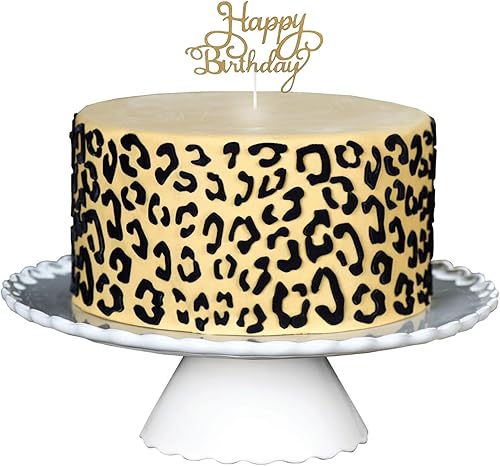 Vista 2 de CrafTreat Plantilla reutilizable con estampado de guepardo, patrón de piel de guepardo de 6 x 6 pulgadas para decoración de pasteles, pintura