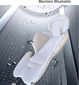 TOPOQ Newborn Infant Car Seat Insert Pram Liner Baby Stroller Seat Cushion Reversible Head and Body Support 65x45cm/25.5x17.7inch