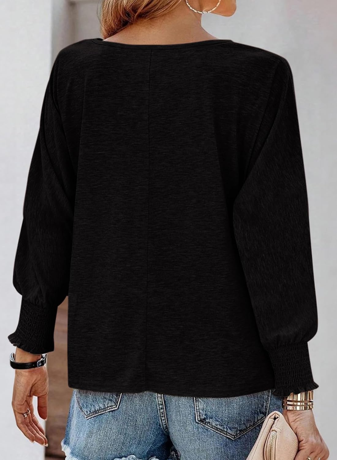 Dokotoo Womens Tops Christmas Tree Snowflake T Shirts for Women Fall 2024 Winter Fashion Crewneck Long Sleeve Womens Clothes Oversized Loose Blouses - Image 2