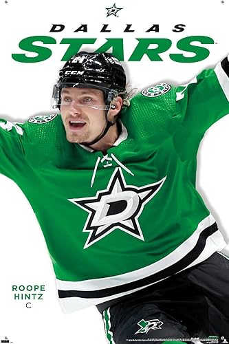 Miniatura 10 de Trends International NHL Dallas Stars Roope Hintz Feature Series 23 - Póster de pared, 14.72 x 22.37 pulgadas, paquete de póster premium y pasador