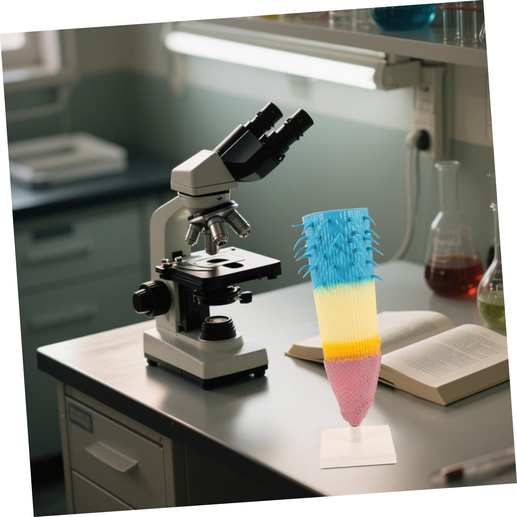 BESPORTBLE Radice Mais Realistico per Laboratori Biologia Sezione Longitudinale Anatomia Vegetale Strumento Didattico Resistente per Studenti e Insegnanti