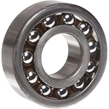 SKF 2305 ETN9 Double Row Self-Aligning Bearing, ABEC 1 Precision, Open, Plastic Cage, Normal Clearance, Metric, 25mm Bore, 62mm OD, 24mm Width
