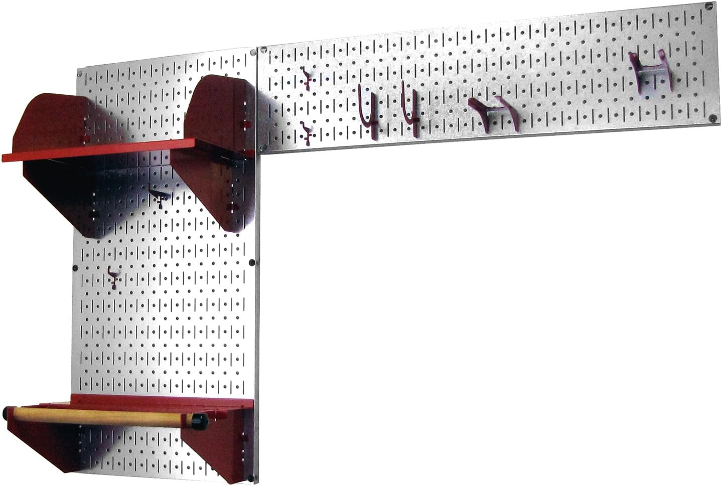 Buy 1 get 1 Wall Control Pegboard Garden Supplies Storage and Organization Garden Tool Organizer Kit with Metallic Pegboard and Red Accessories Free Shipping Offer Wall Control Pegboard Garden Supplies Storage and Organization Garden Tool Organizer Kit with Metallic Pegboard and Red Accessories