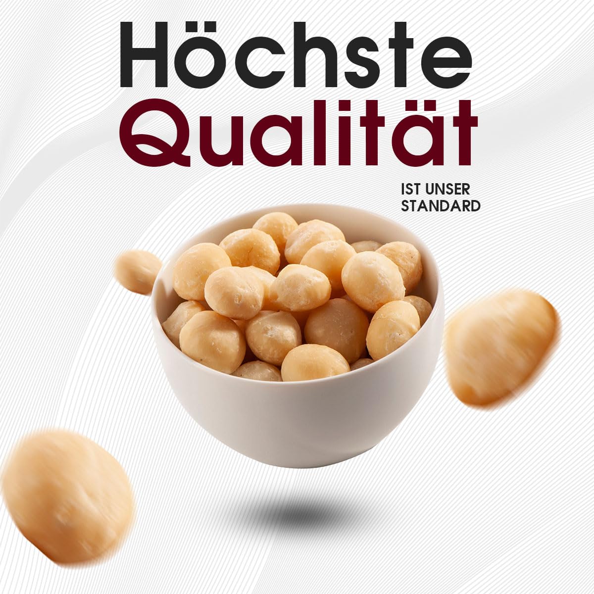 Sultan’s Palace Macadamianüsse Ungesalzen – 1000g– Naturbelassene Rohkostnüsse – Macadamia – Nuss Snack und für Müslis – Macadamia Nüsse – Rohkostqualität (Vegan)