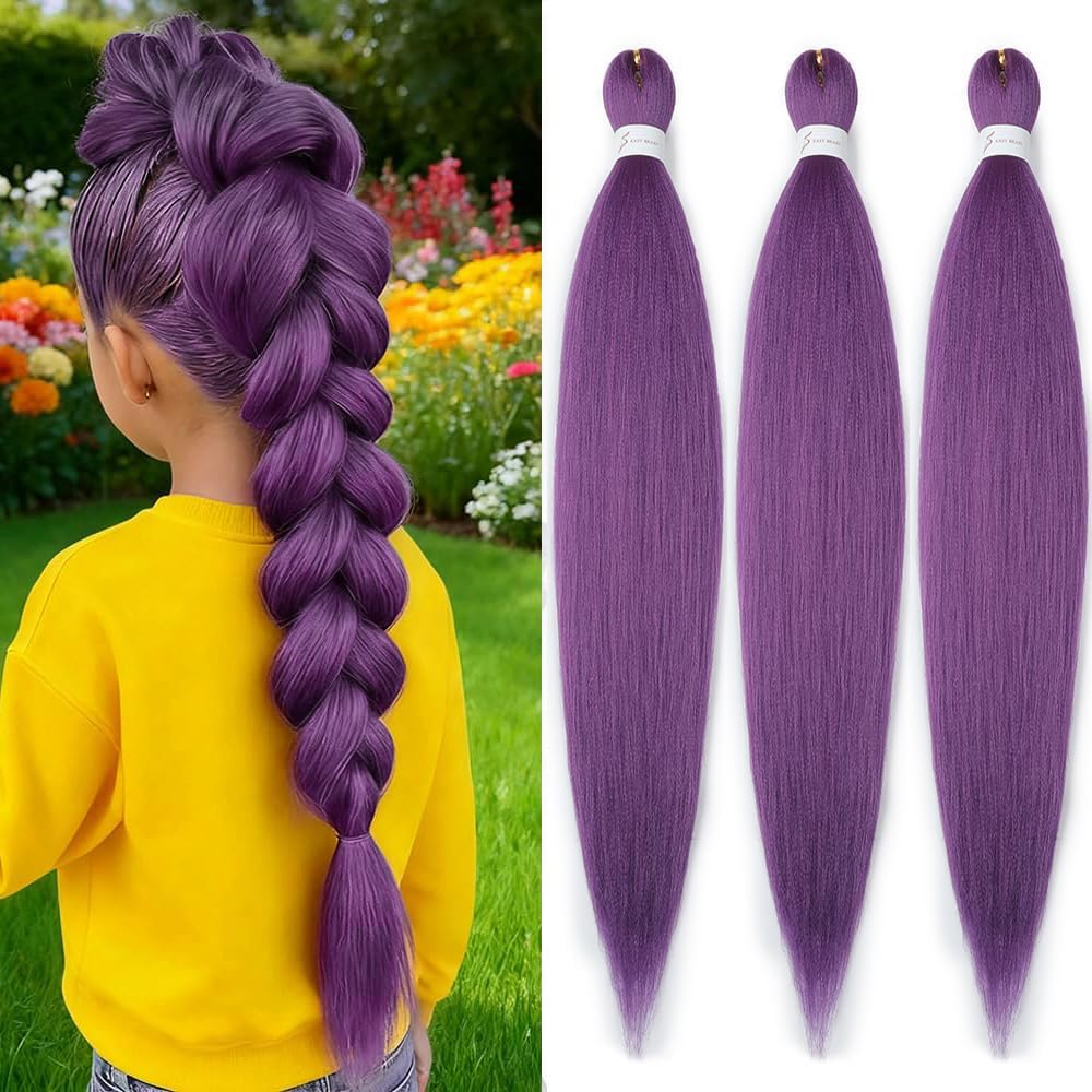 YDDM Capelli Per Treccine Africane Rosa Extension Treccine Texture Yaki Easy Install per Principianti 20 Pollici 3 Pezzi Capelli Leggeri e Naturali per Box Braids, Twist e Crochet — view 33