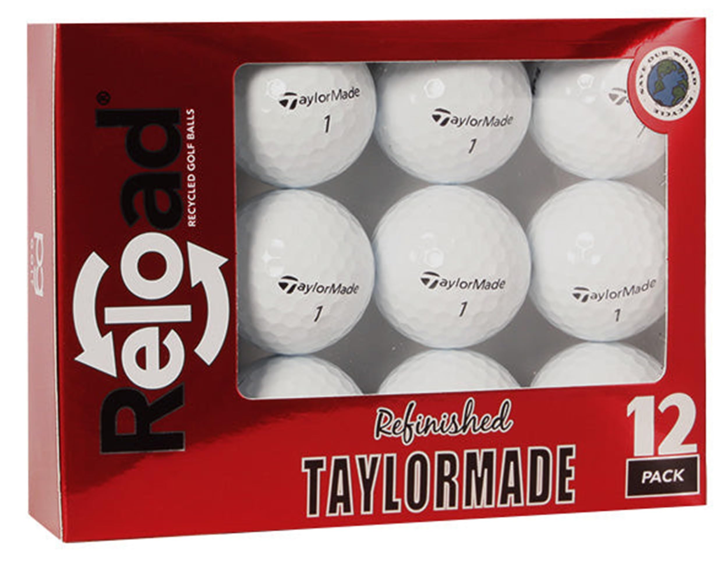 Taylormade TP5 Golf Balls (Pack of 12) - Mint Quality Used Golf Balls Refinished by Lostgolfballs.com Like New No Logos