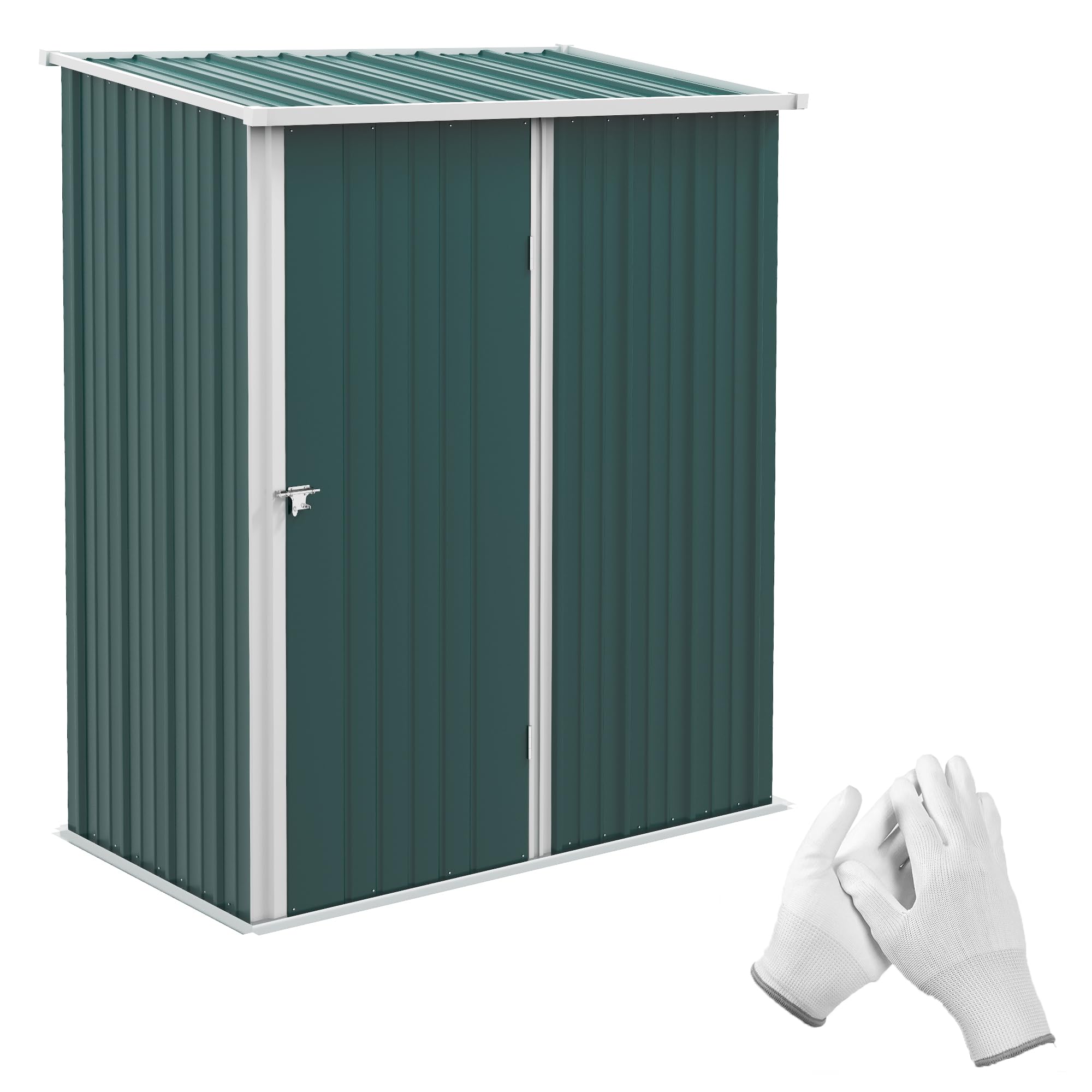 Outsunny Outdoor Storage Shed W/ Lockable Door For GardenGreen from B&Q