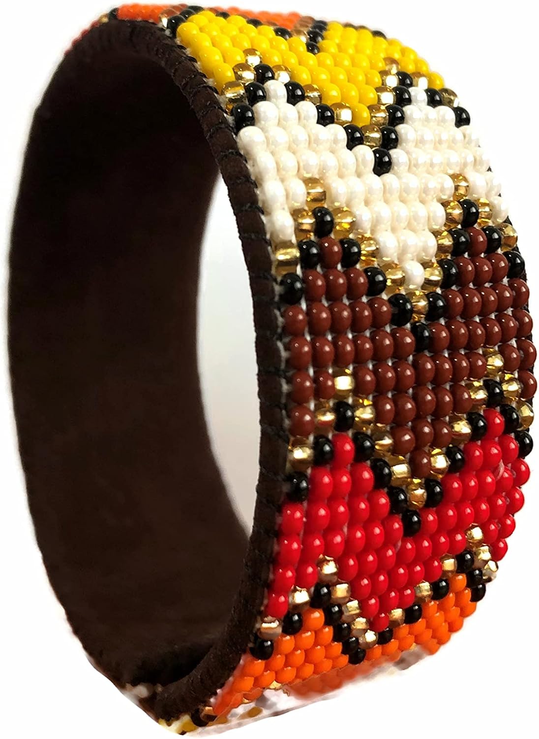 Mayan Arts New Beaded Cuff, Multi Color, Handmade, Sparkly Beads, Western Jewelry, Casual Wear, Fits All