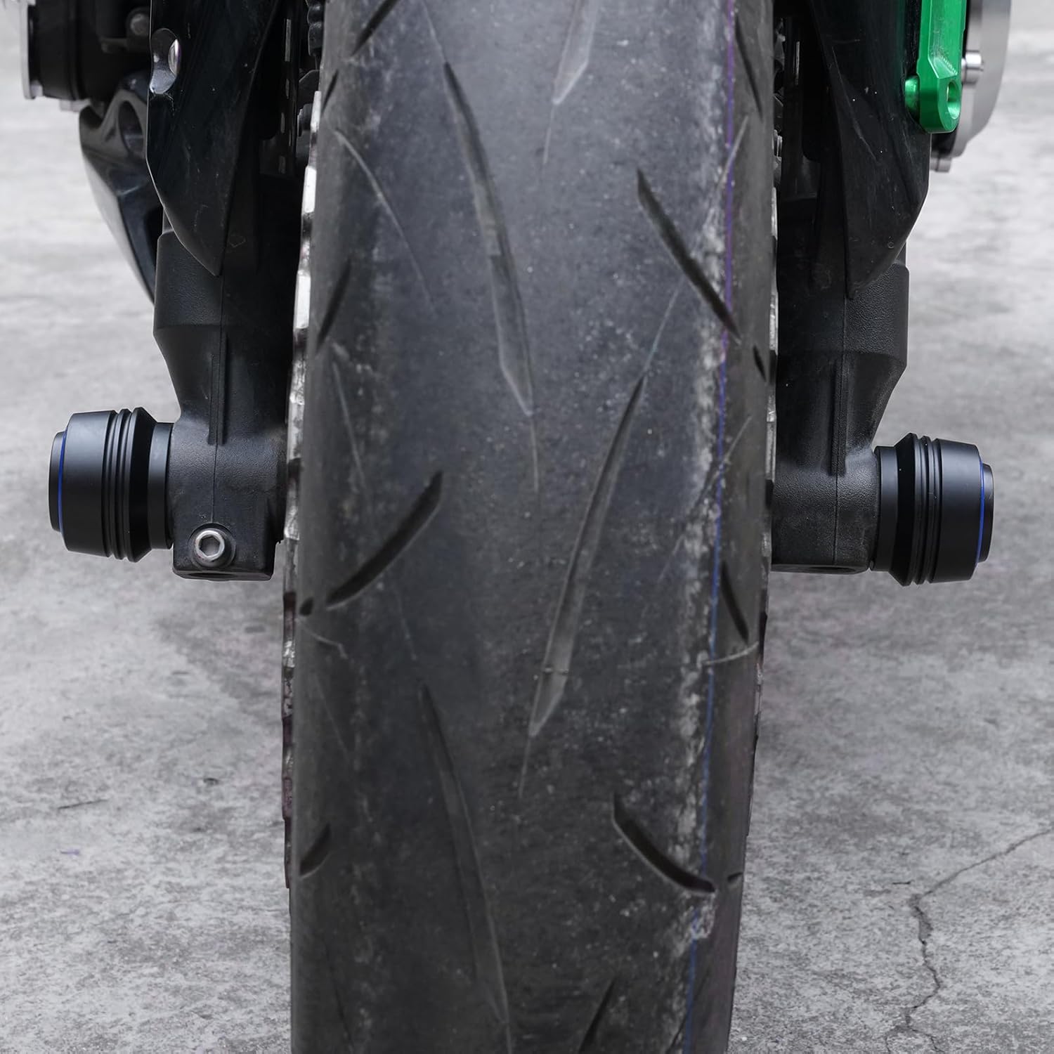Compatible with 675SS 675SR 675SR-R NK675 675 SR/NK/SS/SR-R 2024 2025 2026 Motorcycle Front & Rear Wheel Fork Axle Sliders Crash Protectors Accessories (Black)