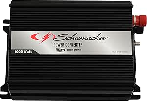 Schumacher Electric SI1000 DC to AC Power Inverter - 1000W, USB, for Vehicle to Household Power Conversion