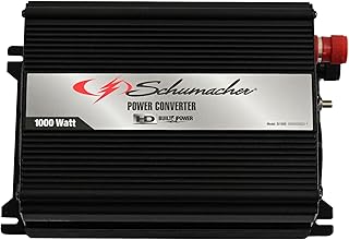 Schumacher Electric SI1000 DC to AC Power Inverter - 1000W AC/USB - for Converting Vehicle Power to Household Power for Camping, Tailgating and More