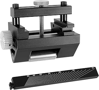 Honing Guide Sharpening Jig,Adjustable Honing Sharpening Tool with Angle Ruler,Fixed Angle Guide Kit for Sharpening Blades,Chisels or Planer Blades(0-2.55 in)