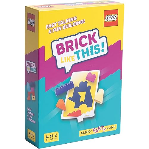 Asmodee Brick Like This! The Official Lego Party Game - A Fast, Fun Building Game for Families, Kids, Teens & Adults, Ages 7+, 2-8 Players, 15 Minute Playtime