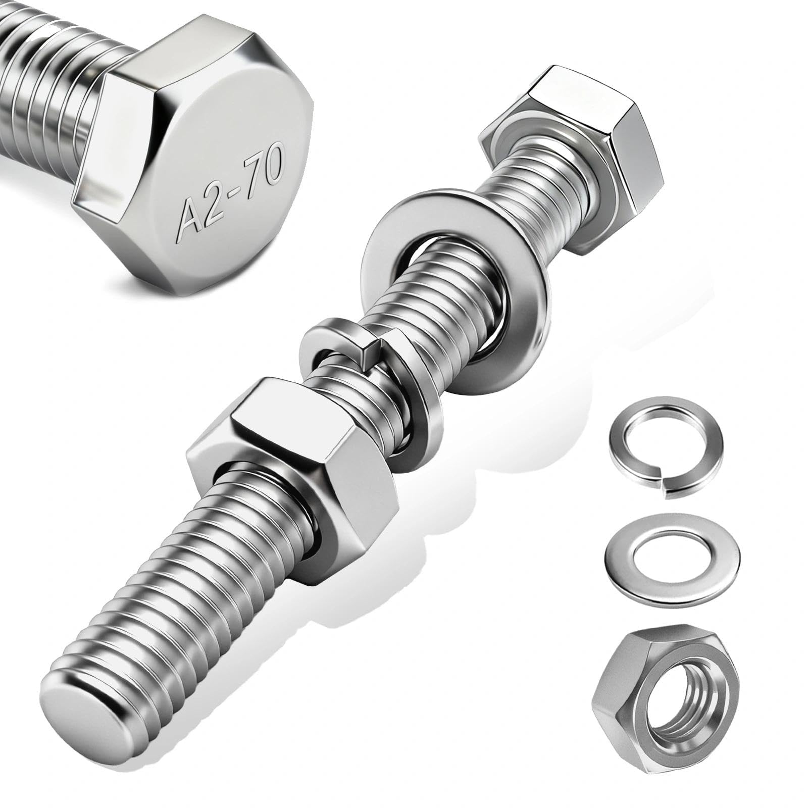 PDKKFF 60 Stück Senkkopfschrauben M3x8mm Innensechskant, Sch