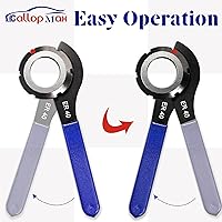 Vista 7 de Juego de 4 Piezas de Llaves Universales para Coilover, Llaves de Amortiguador Ajustables para Ajustes de Coilover de la Mayoría de Automóviles