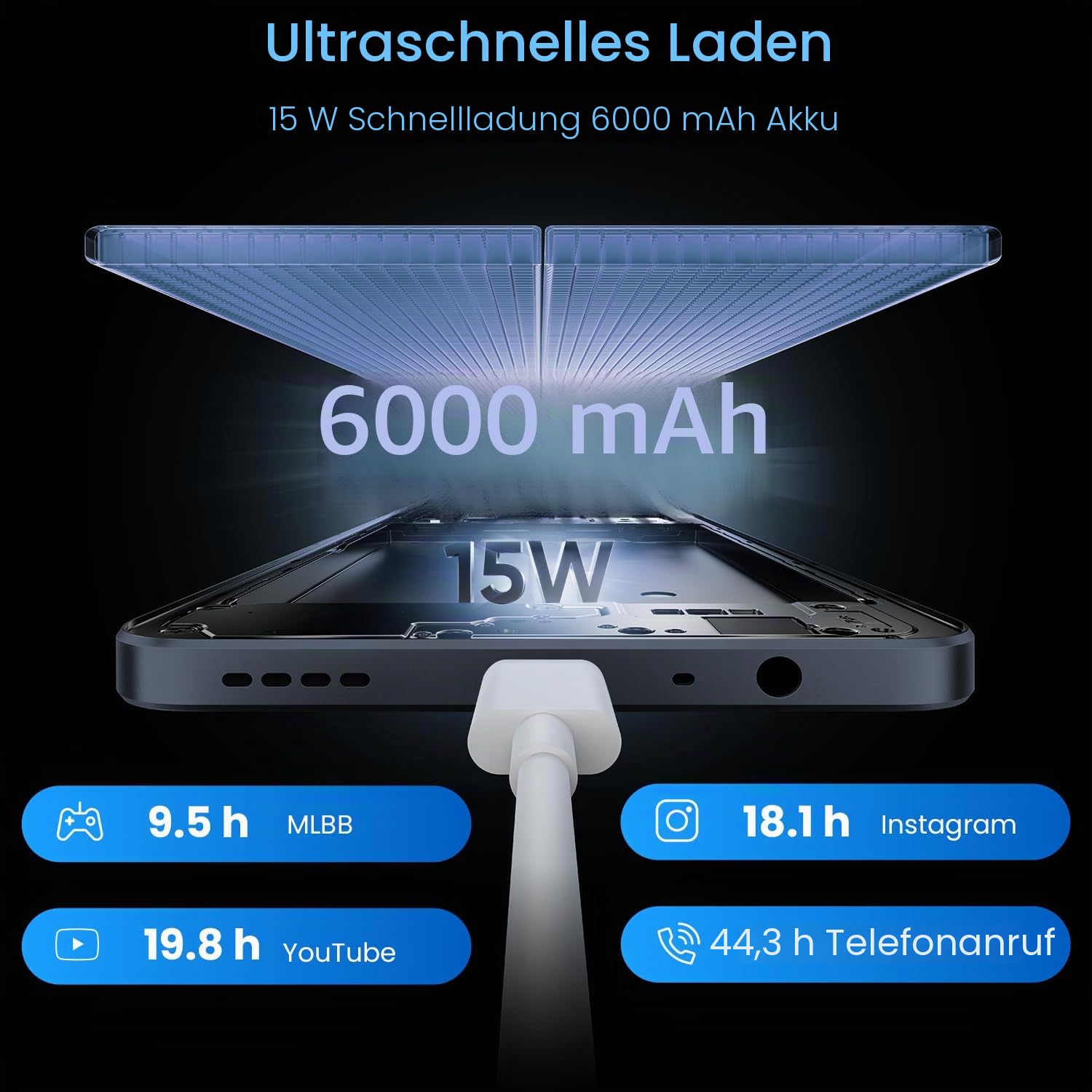 realme Note 70T Smartphone 4+256GB, Black | 6000mAh Akku, 6,75 Zoll Display, 90Hz, Octa-core Prozessor, 4+8GB Dynamischer RAM, ArmorShell Schutz, IP54