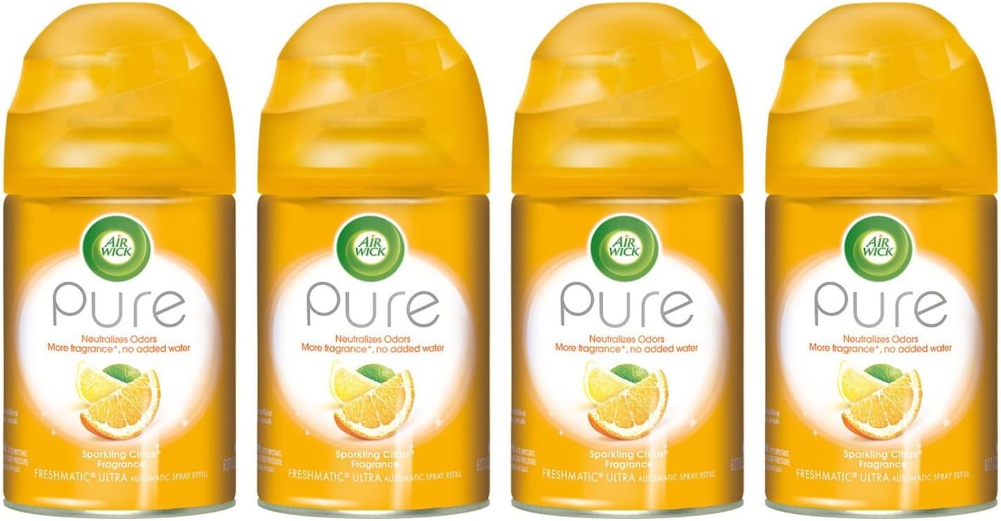 Air Wick Freshmatic Refill Pure, Sparkling Citrus, 6.17 Ounces (Pack