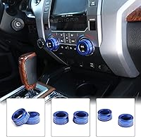 Vista 6 de Aunginsy Cubierta de Botón de Interruptor de Aire Acondicionado de Aluminio Compatible con Toyota Tundra 2014-2021, Interruptor de Botón de Control
