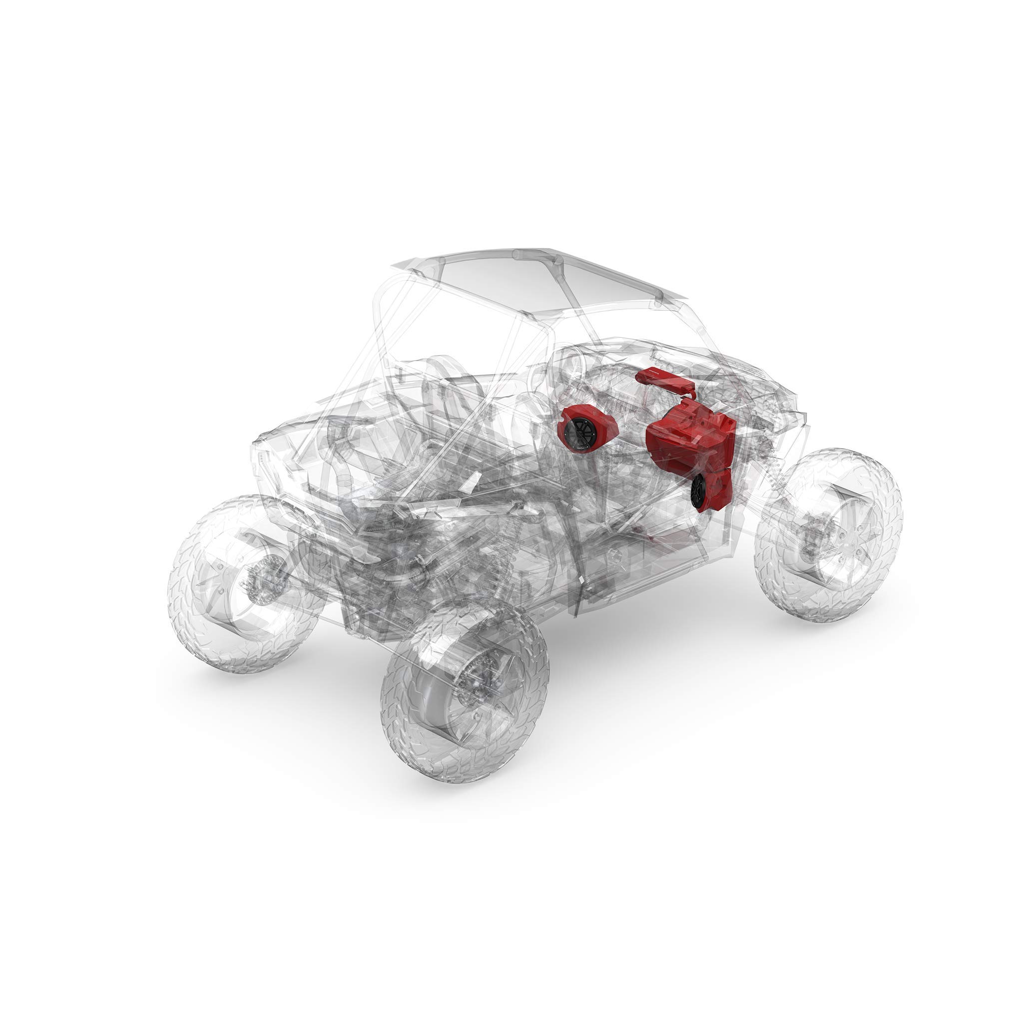 Rockford Fosgate RZR14RC-STG3 Audio Kit: Ride Command 2-Way Interface, 800-Watt Amp, M1 Color Optix Multicolor LED Lighted Front Speaker & Subwoofer Kit for Select RZR Models (2014-2021)