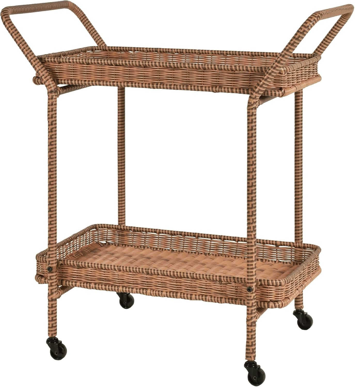 Jeco Outdoor Resin Wicker Serving Cart
