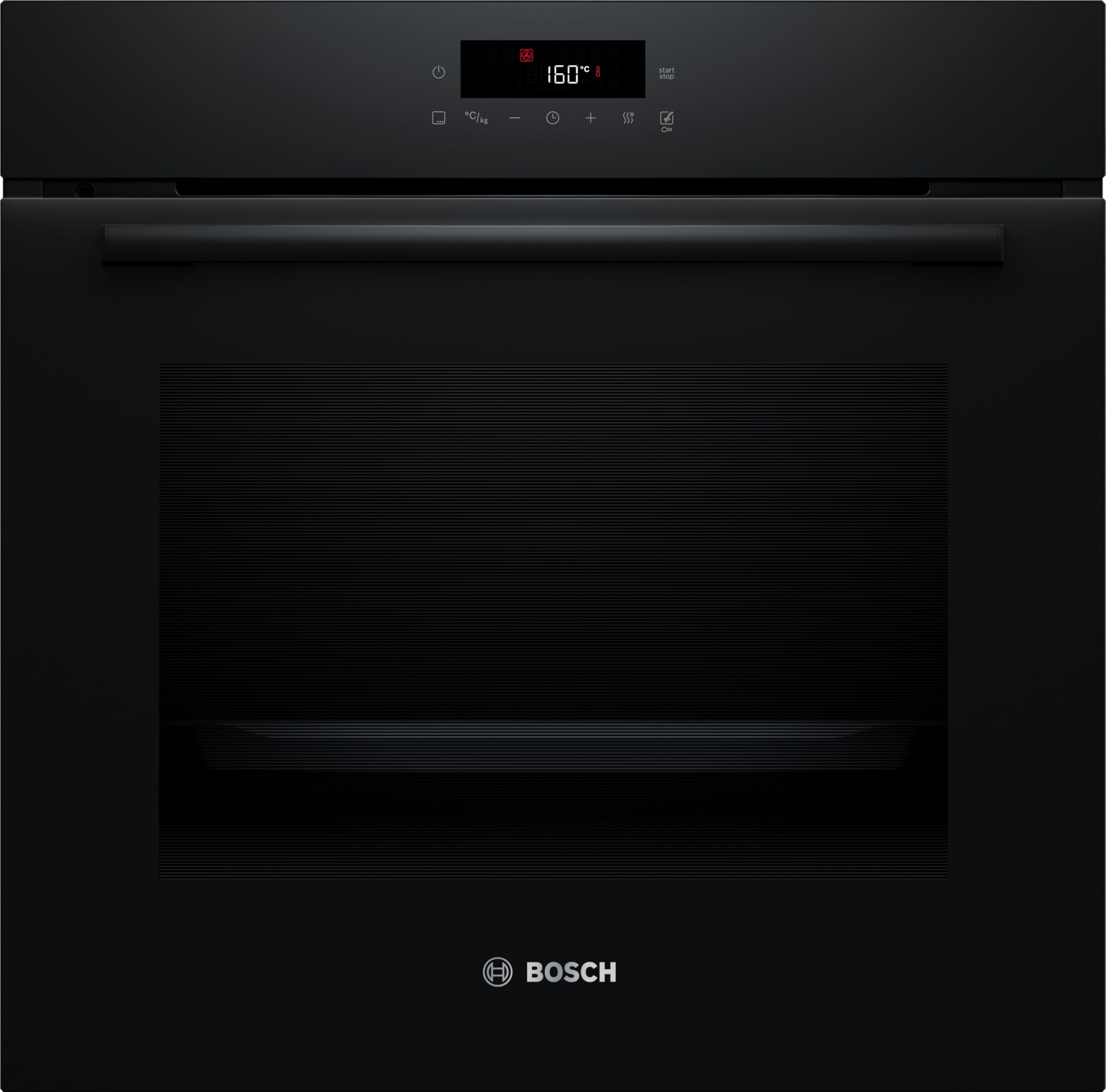 Bosch HBA571BB4 - Forno da incasso serie 2, 60 x 60 cm, 71 litri, autopulizia della pirolisi, AutoPilot 10 programmi, aria calda 3D, controllo touch LED, nero