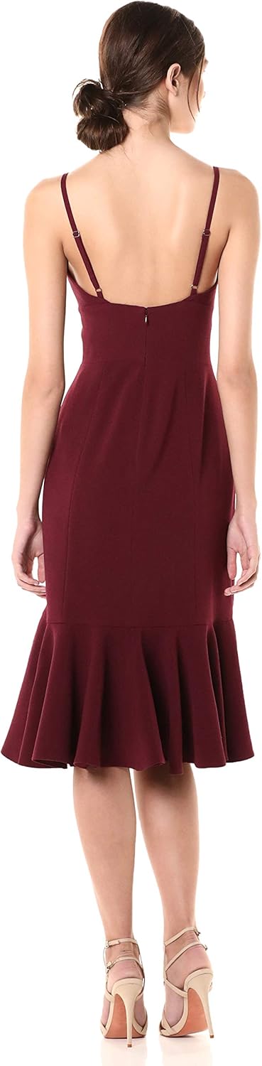 Dress the Population Women's Marilyn Sleeveless Stretch Midi Dress with Slit - Image 3