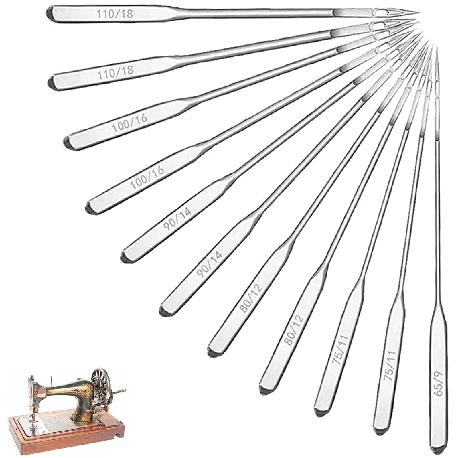 Sponsored Ad – aqlbhz 60pcs Sewing Machine Needles Sewing Machine Accessories Machine Needles Universal Machine Needles, Sharp Sewing Machine Needles for Home Sewing Machine