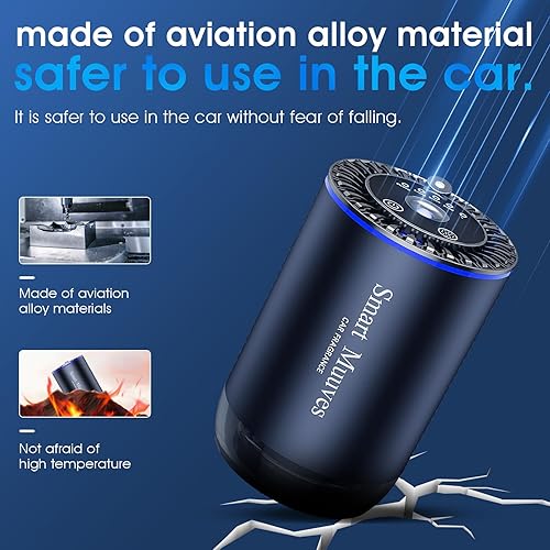 Miniatura 6 de Ambientador inteligente para automóvil, ambientador de coche de aceite esencial de 3 engranajes, encendidoapagado automático, seguro para uso