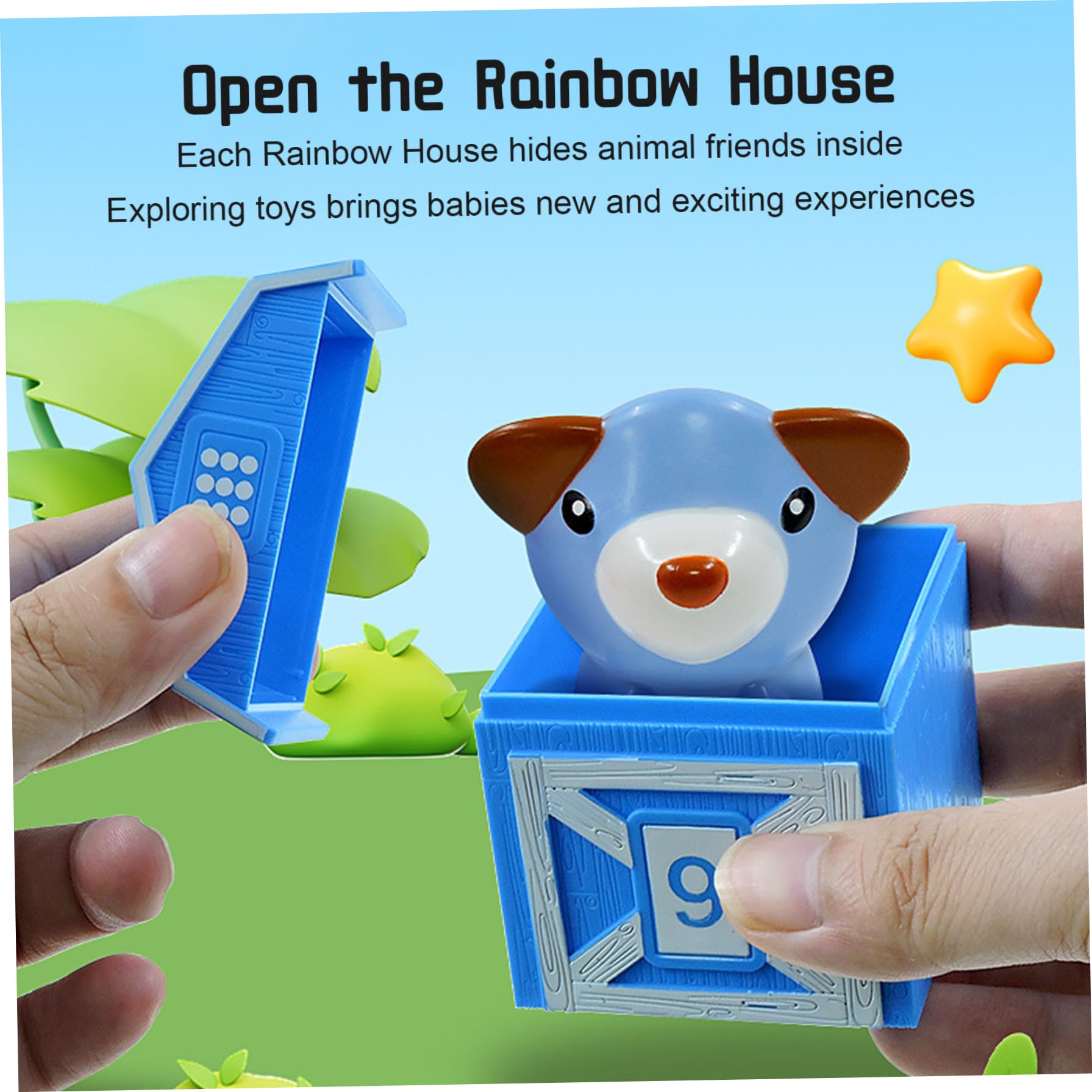 Set di treni per bambini piccoli, attività di conteggio, abbinamento e ordinamento, giocattolo per trenini per bambini piccoli con animali da fattoria, marionette da dito, giocattoli Montessori p