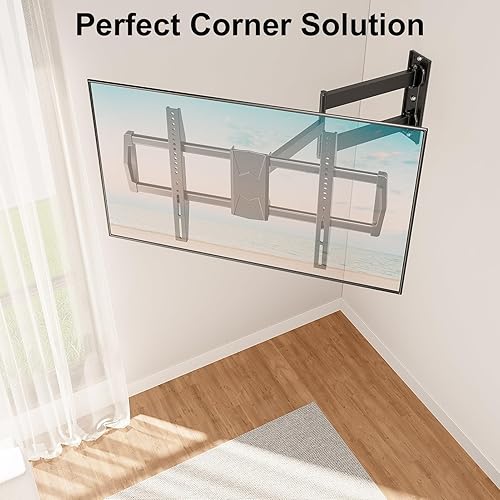 Miniatura 5 de MOUNT PRO Soporte de pared para TV de brazo largo para la mayoría de televisores de 42 a 75 pulgadas, soporte de TV de esquina de 32 pulgadas de