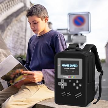 Gamer Backpack for Boys,School Boys Backpack for Kids Children Teens Elementary Middle High School,17 Large Capacity Student Bookbag & Multifunctional Video Game Travel Bag