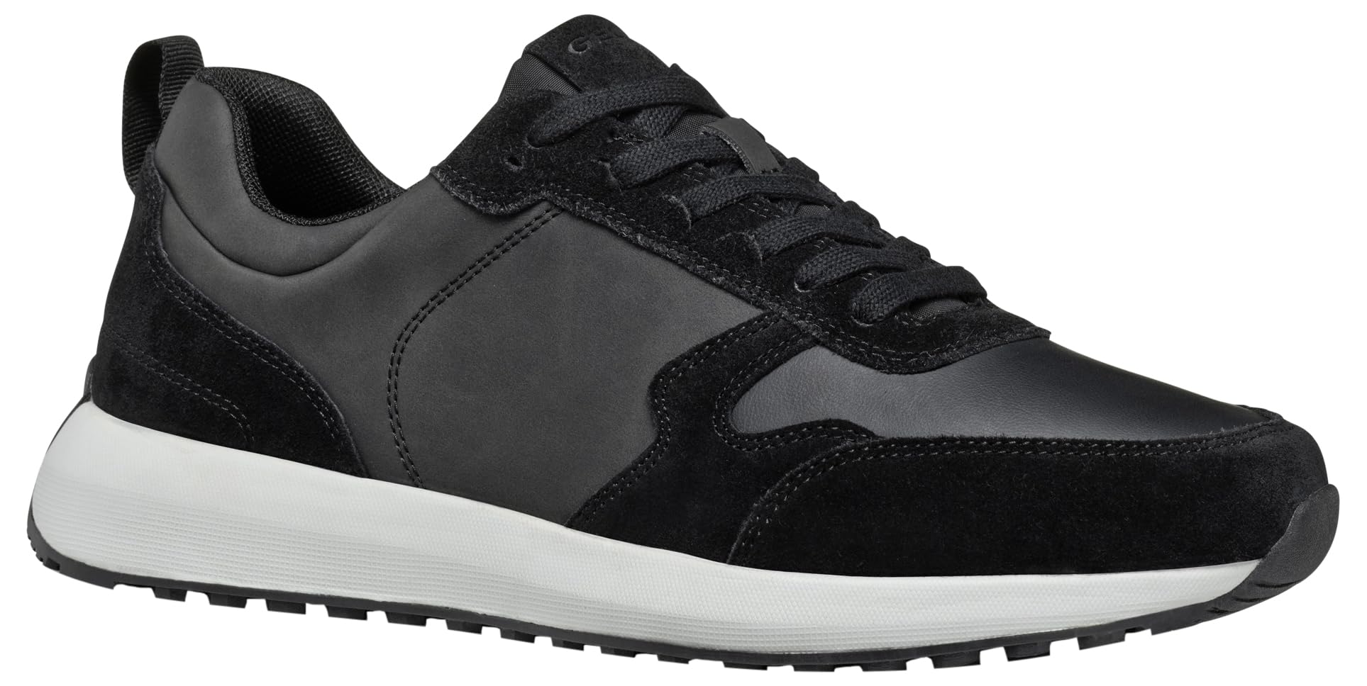 Geox Men's U Volpiano ASneaker, Black, 10 UK