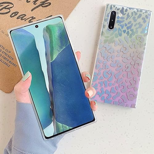 Miniatura 6 de J.west Funda para Galaxy Note 10 de 6.3 pulgadas, delgada, mate, estampado de leopardo, guepardo suave, TPU a prueba de golpes, funda protectora