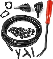 OTUAYAUTO Windshield Washer Nozzles Kit for 08-17 Dodge Grand Caravan, 11-17 RAM 1500/2500, Jeep/Chrysler - OEM 4805742AB Replacement