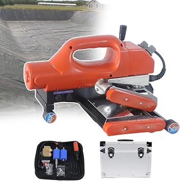 Film Sealing Machine,Plastic Geomembrane Welder Hot Wedge Welding Machine,with Heating Head & Rubber Wheel,for Sealing Welding HDPE/LDPE/PVC/EVA/ECB/PP,Simple to Use,XS820