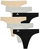 Balanced Tech Moisture Wicking Underwear for Women, Seamless Workout Thongs Quick Dry Travel Thong...