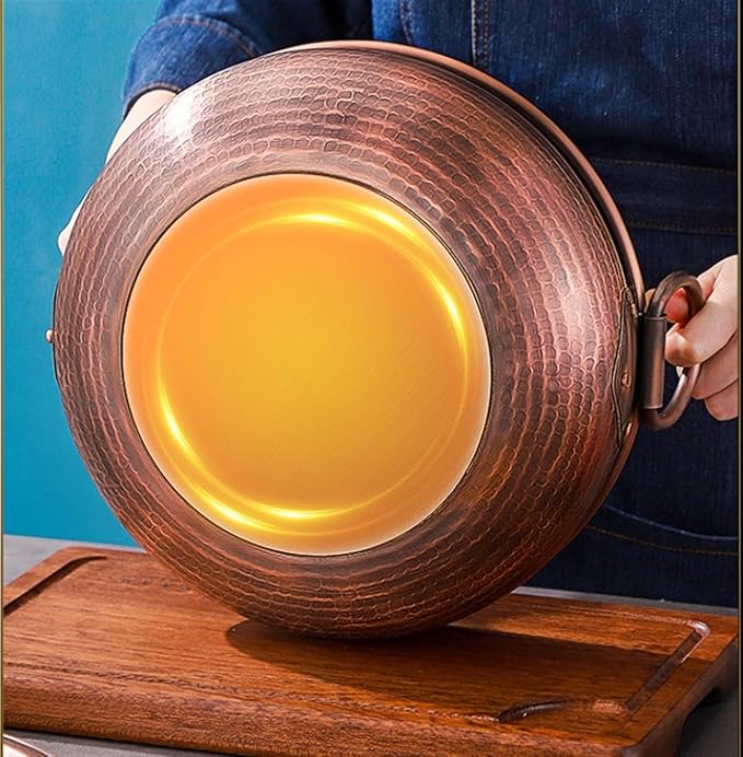 Olla Hot Pot Cobre 30cm para Cocina de Inducción XDMINGY miniatura 2