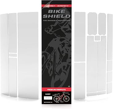 Bikeshield Premium Complete Bike Frame Protection kit, Gloss, Invisible