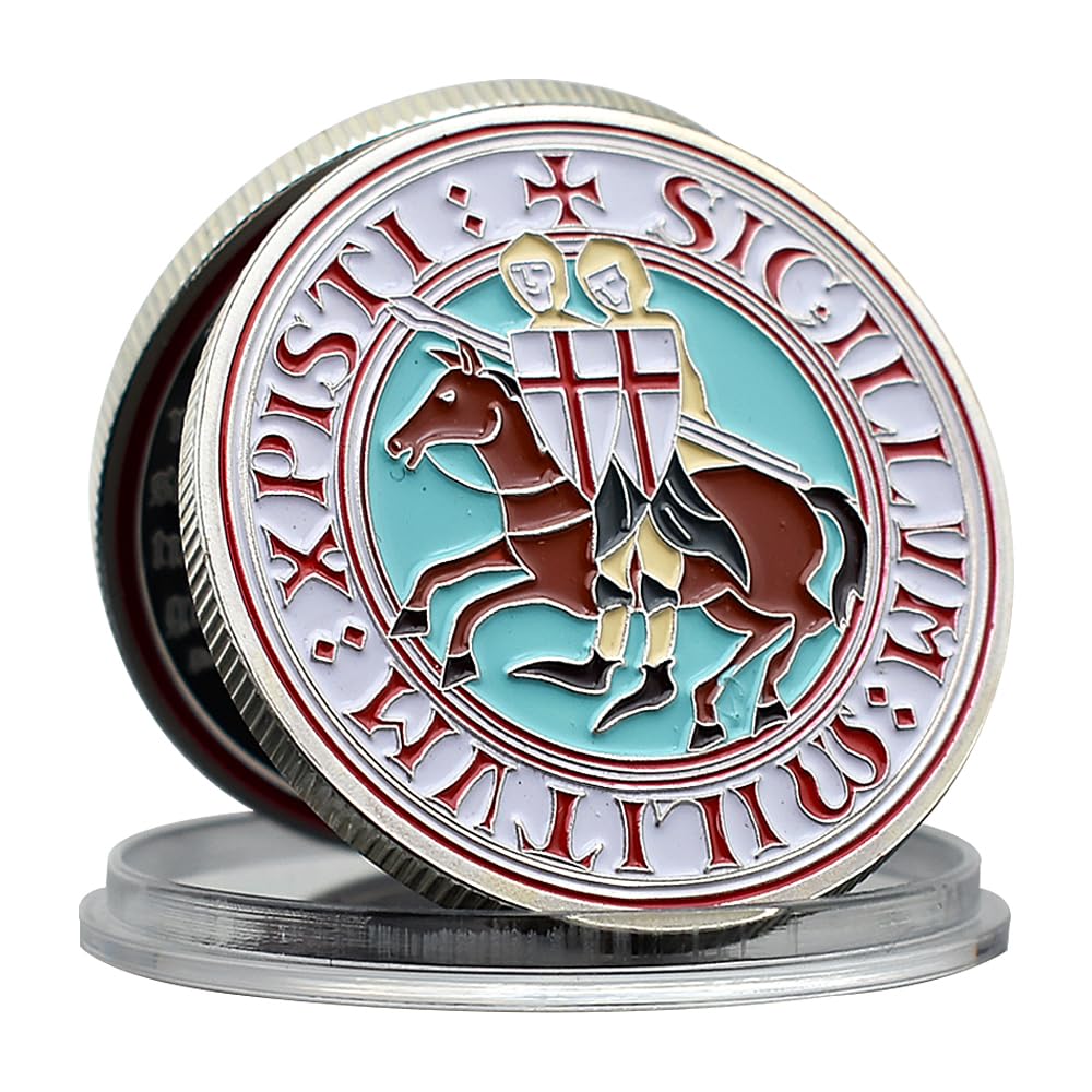 Knights Templar Challenge - Moneta commemorativa da collezione con medaglione in metallo