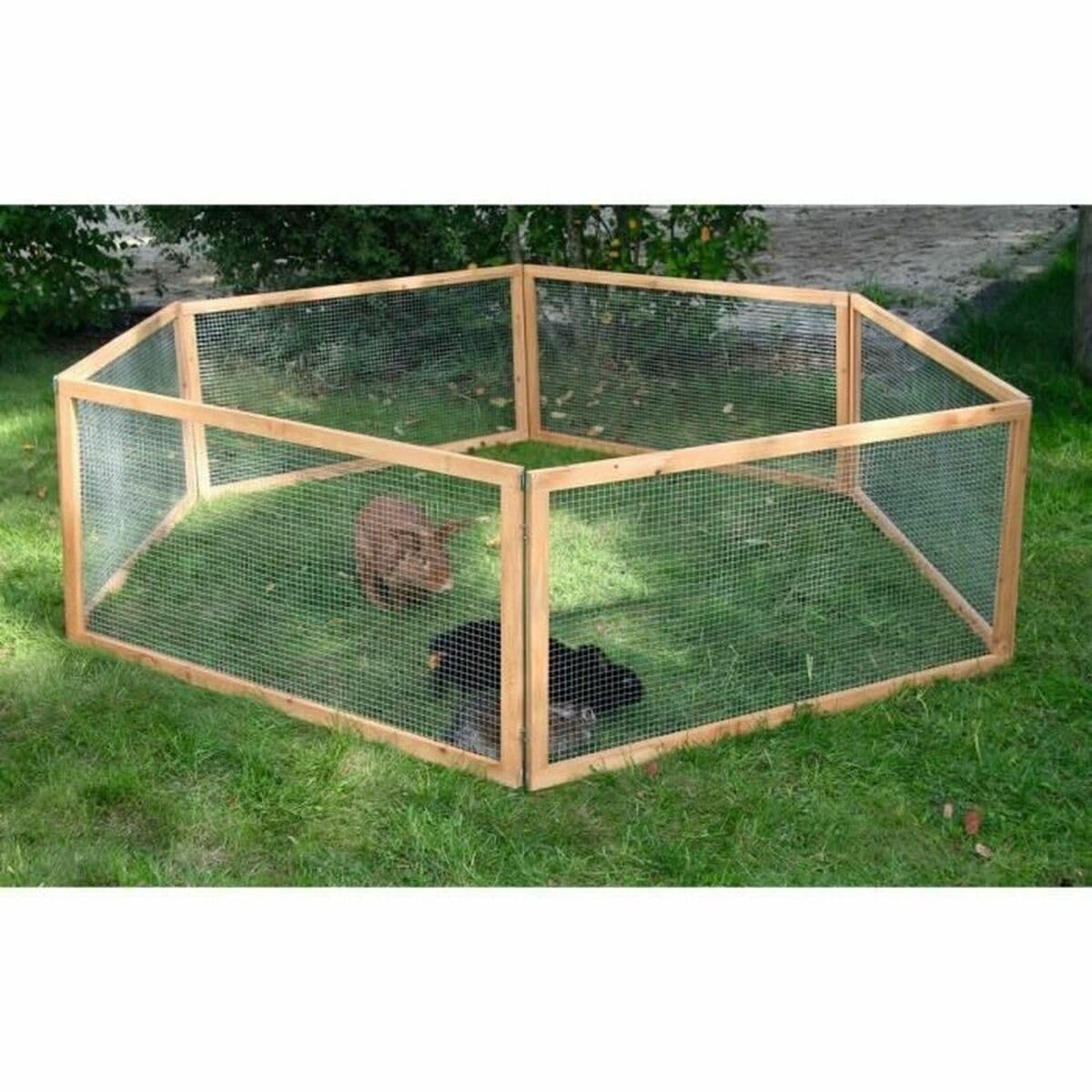 Kerbl Pet Recinto Vario, 120 x 120 x 59 cm, 6 elementi, montaggio flessibile, facile da montare, espandibile
