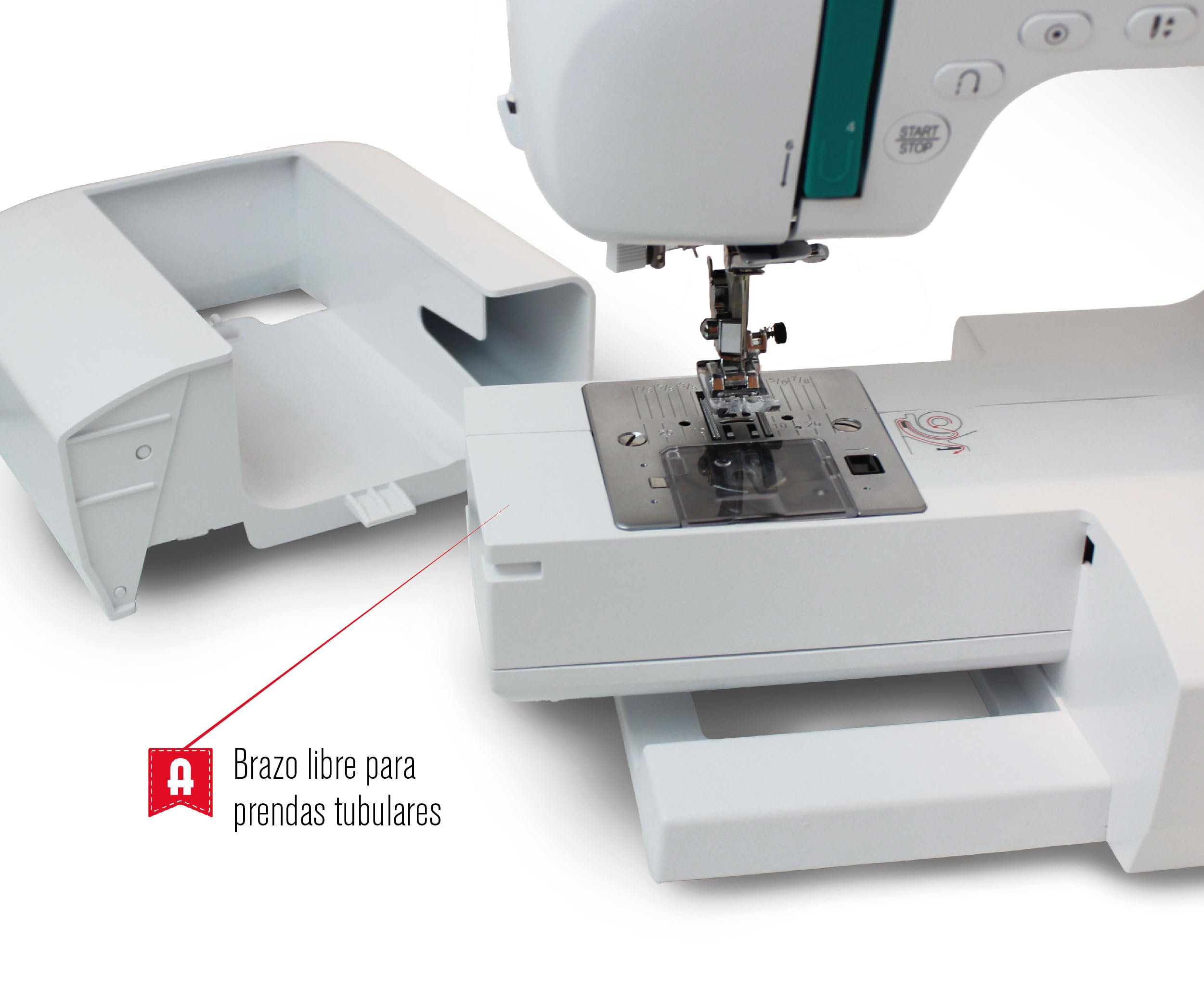 ALFA ZART01-Maquina de Coser electrónica, Blanco