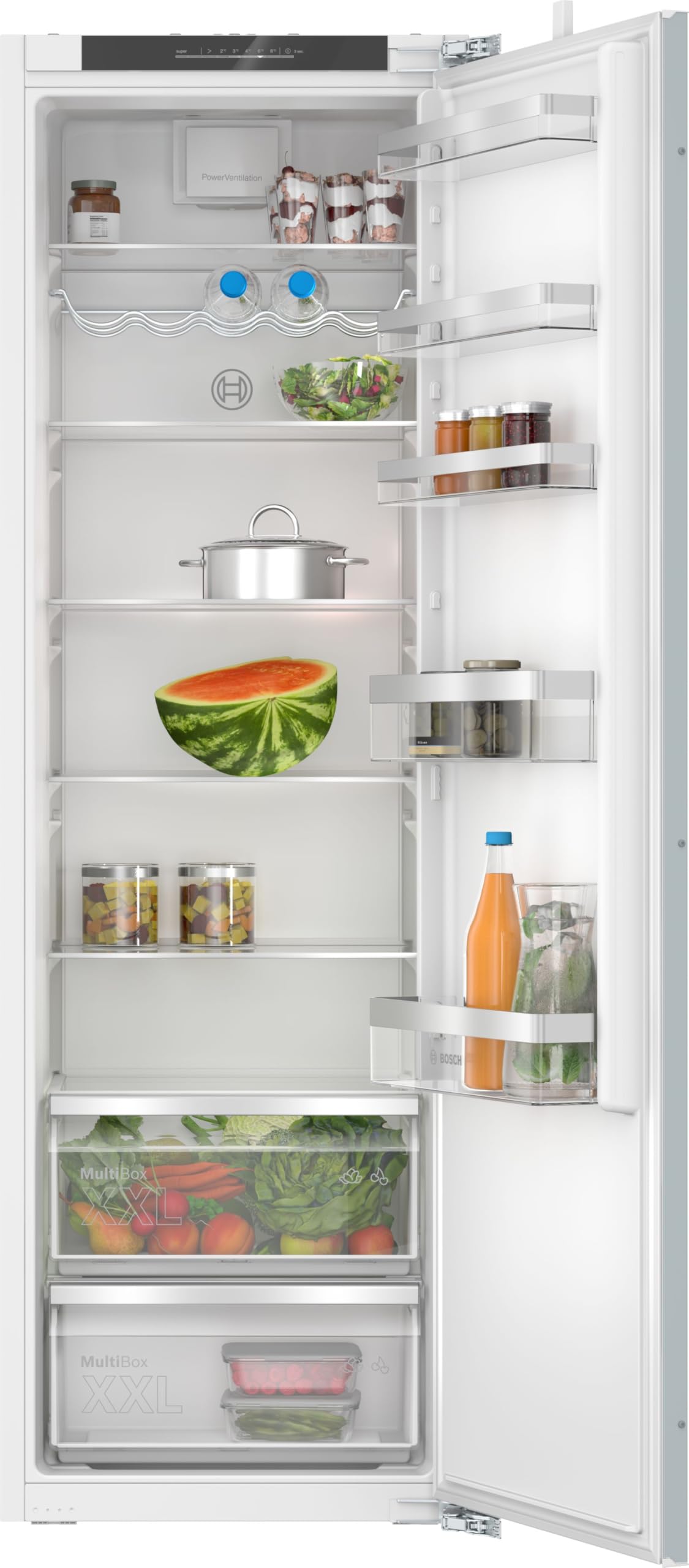 Bosch Electroménager KIR81VFE0, Série 4, Réfrigérateur 1 Porte, Encastrable, 177.2 x 54.1 cm, 310 L
