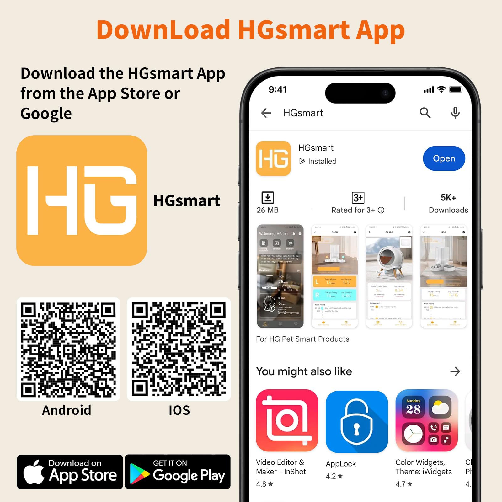 Distributeur Croguettes Chat Automatique Double, HONEYGUARDIAN 5G/2.4G WiFi Gamelle Chat Automatique 4 Bols(Bol INOX +Bol Lente), Distributeur Croquettes Chats/Chien, Opération Facile & Contrôle APP