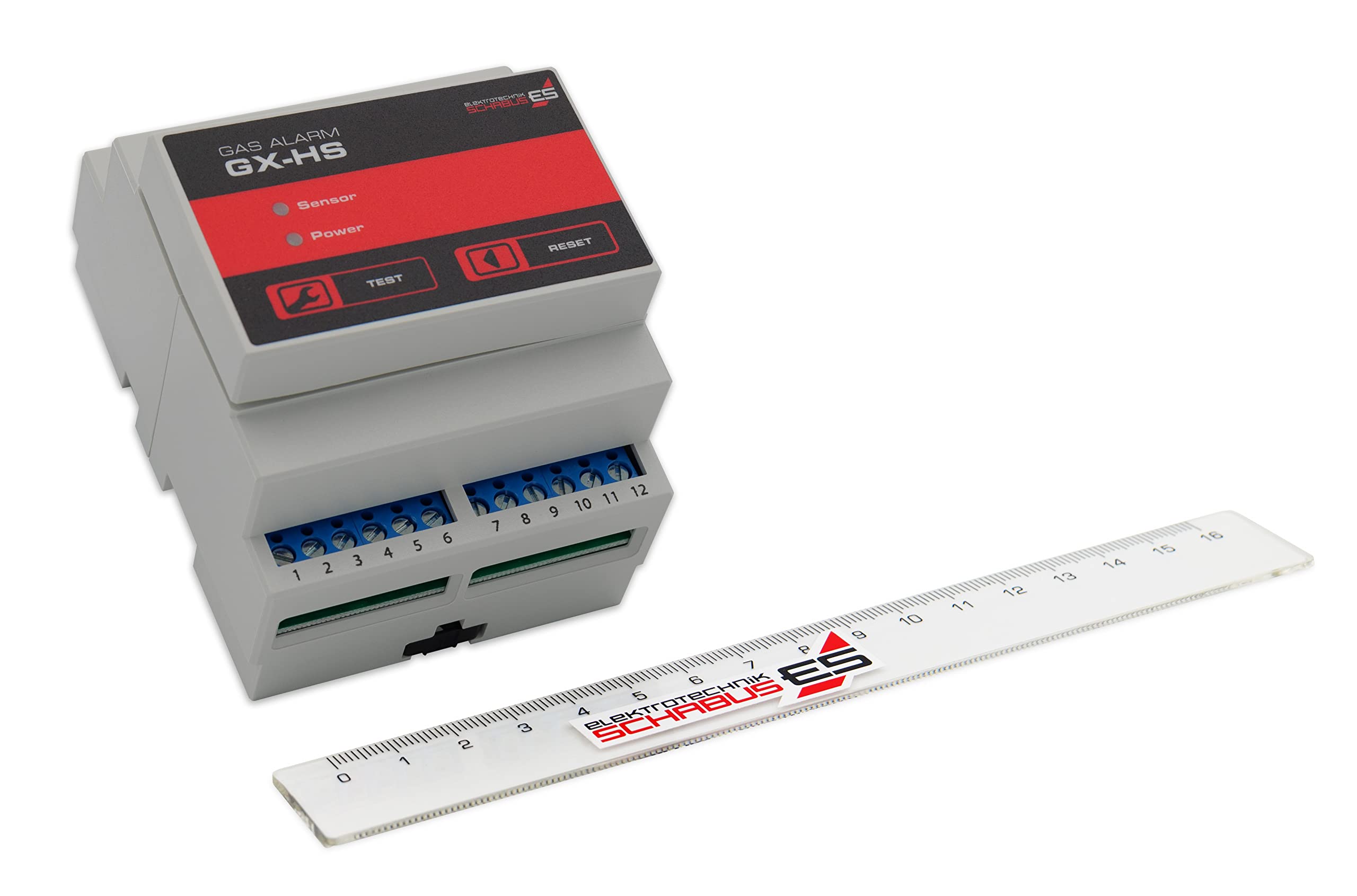 Schabus 400200 GX-HS Rilevatore di gas e monossido di carbonio alimentato a rete metano, butano, propano, etanolo, 1 W, 240 V, multicolore